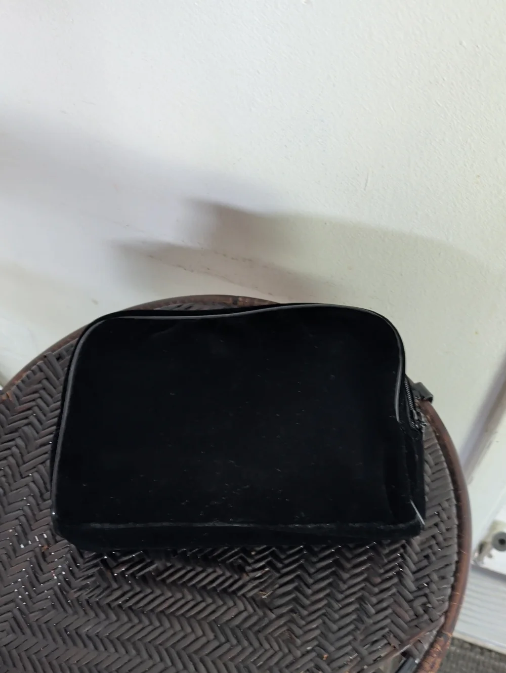 Chanel parfums velvet makeup bag
